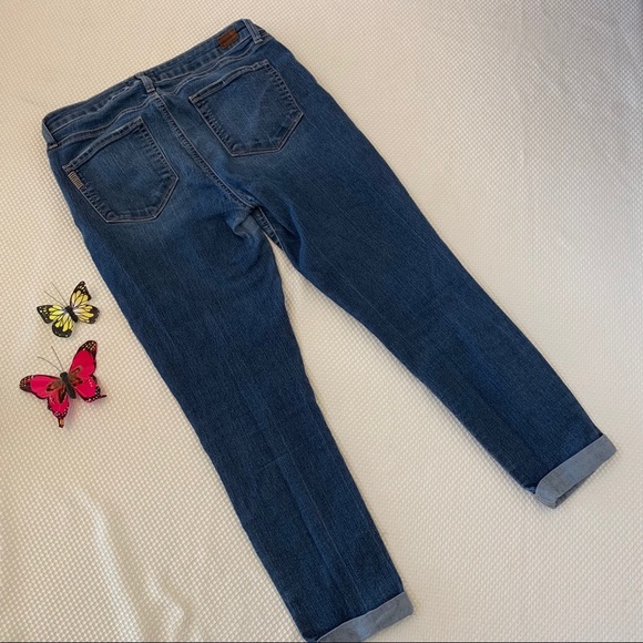Paige “Kylie Crop” Cuff Denim Jeans Sz 30 - Picture 5 of 7